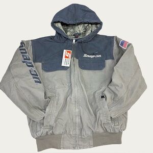 Snap-On Workwear Two-Tone Tan & Grey Jacket NWT Men’s Medium & Large available